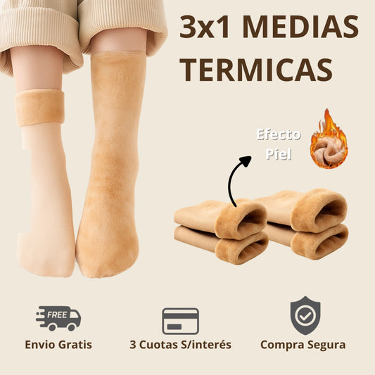 Oferta: 3x1 Medias Térmicas Invierno - Pies Calentitos