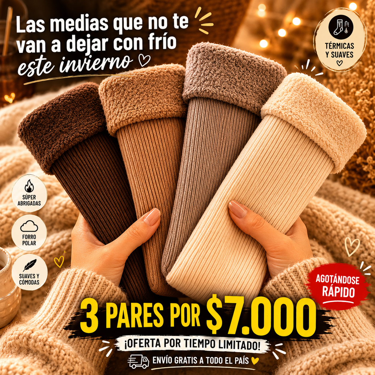 🎁🎉 3X1 MEDIAS TÉRMICAS DE MORLEY ⌛✨