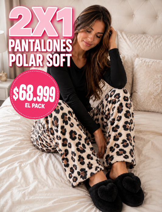 2X1 PANTALONES POLAR SOFT ANTI FRIO 🥶🌫☁