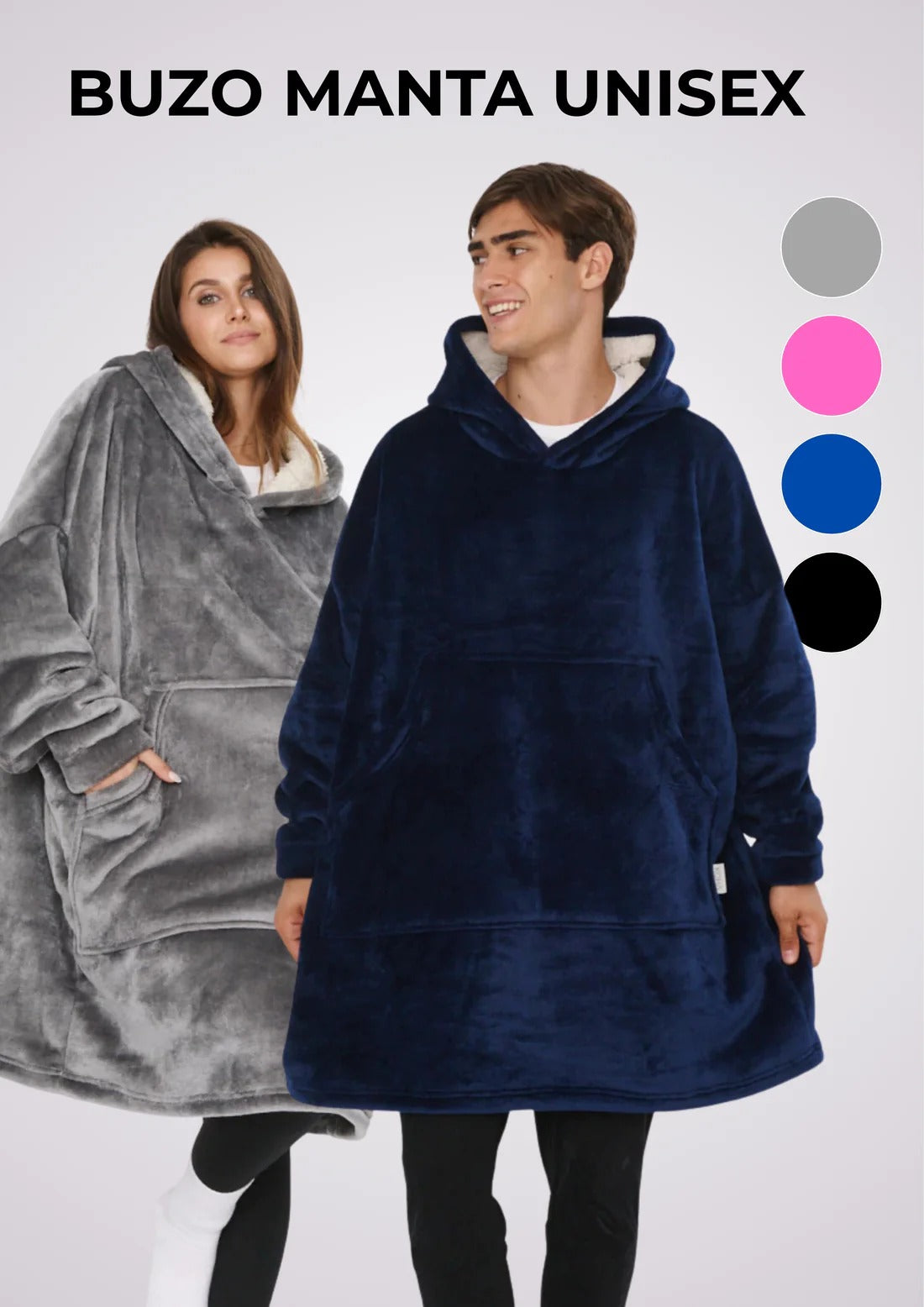 ⏰ OFERTA ESPECIAL: 2x1 Buzo Manta Peluche Corderito Sherpa Premium ⭐